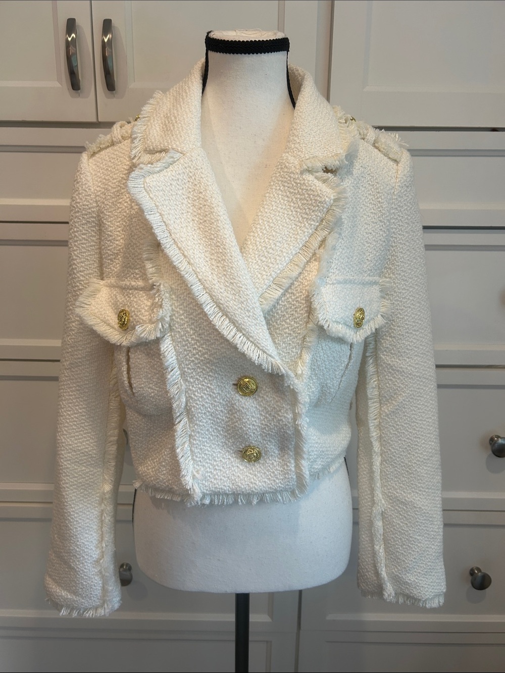 FORE brand Cream Tweed style Jacket